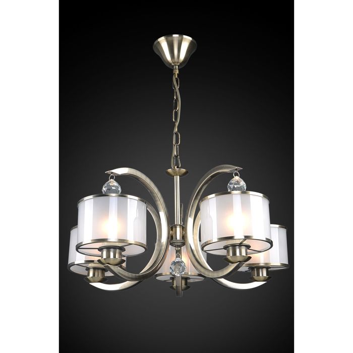 Люстра "Теона" 5 ламп Е27 античная бронза 60х60х81