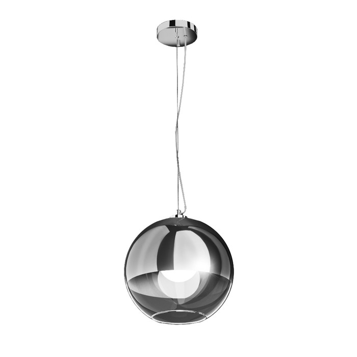 Люстра подвес "Адель" 1 лампа Е27 хром 30х30х120