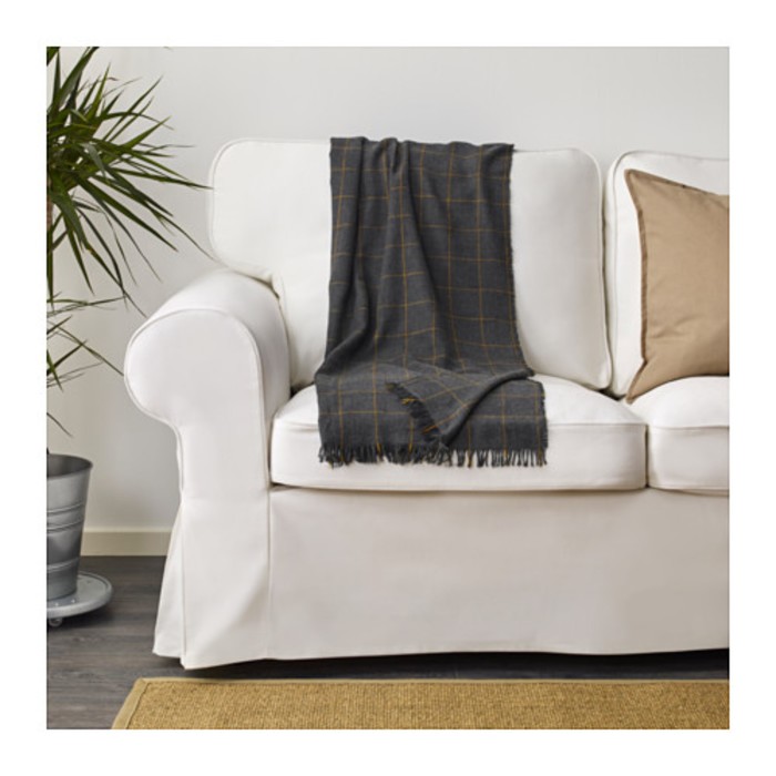 Плед ВОРКРАГЕ, размер 110х170 см, цвет серый