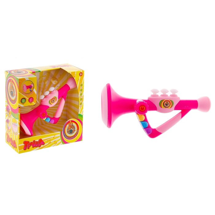 Труба "Музыкальный взрыв", световые и звуковые эффекты, работает от батареек