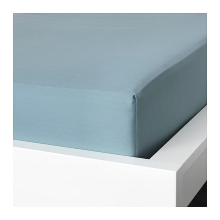 Простыня на резинке НАТТЭСМИН, размер 90х200 см, цвет синий