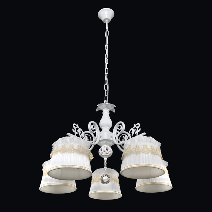 Люстра "Ареццо" 5 ламп Е14 белый 60х60х110