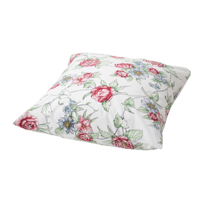 Наволочка ГОРДМОЛЛА, размер 70х70 см, принт цветы