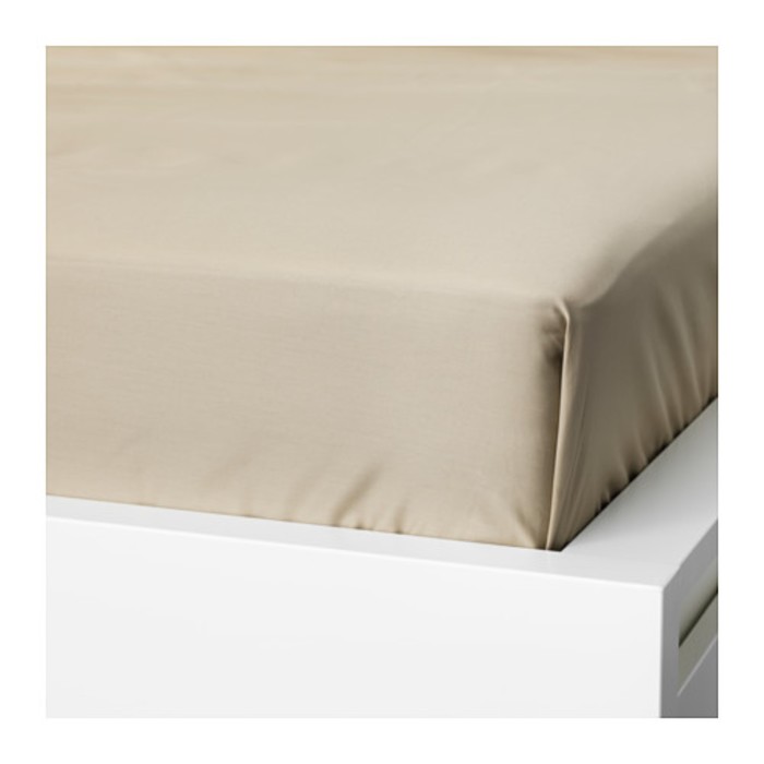 Простыня НАТТЭСМИН, размер 150х260 см, цвет бежевый