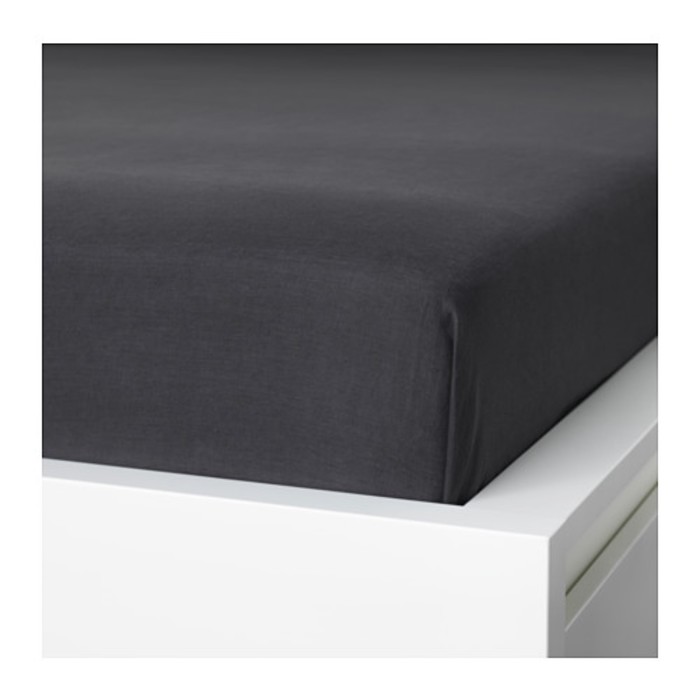 Простыня ПУДЕРВИВА, размер 150х260 см, цвет тёмно-серый