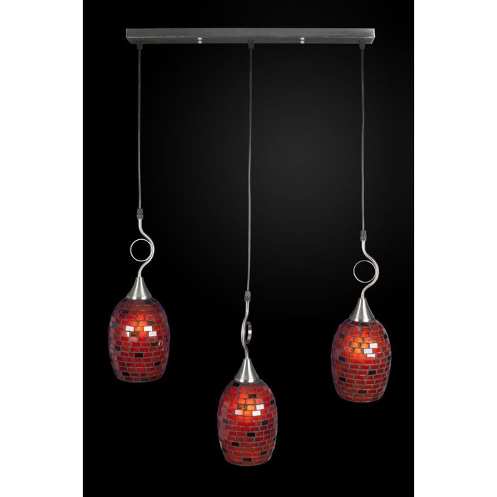 Светильник "Восход" 3х60Вт Е27 никель, хром 55х14х80