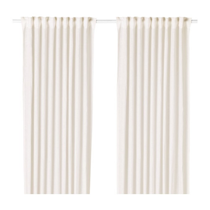 Гардины ЛЕЙОНГЭП, размер 145х300 см-2 шт., цвет белый
