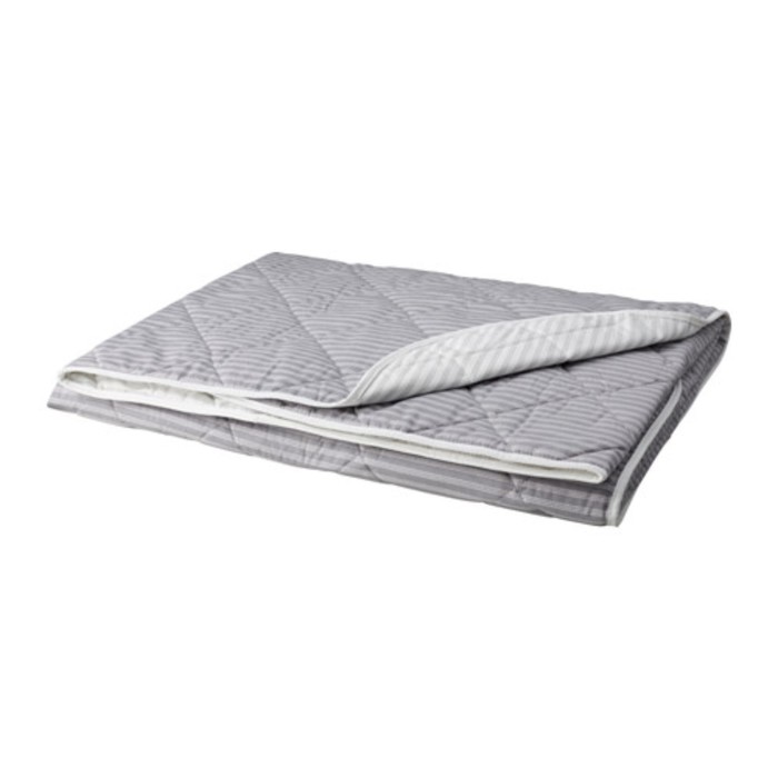 Покрывало АКСВЕРОНИКА, размер 180х220 см, серая полоска