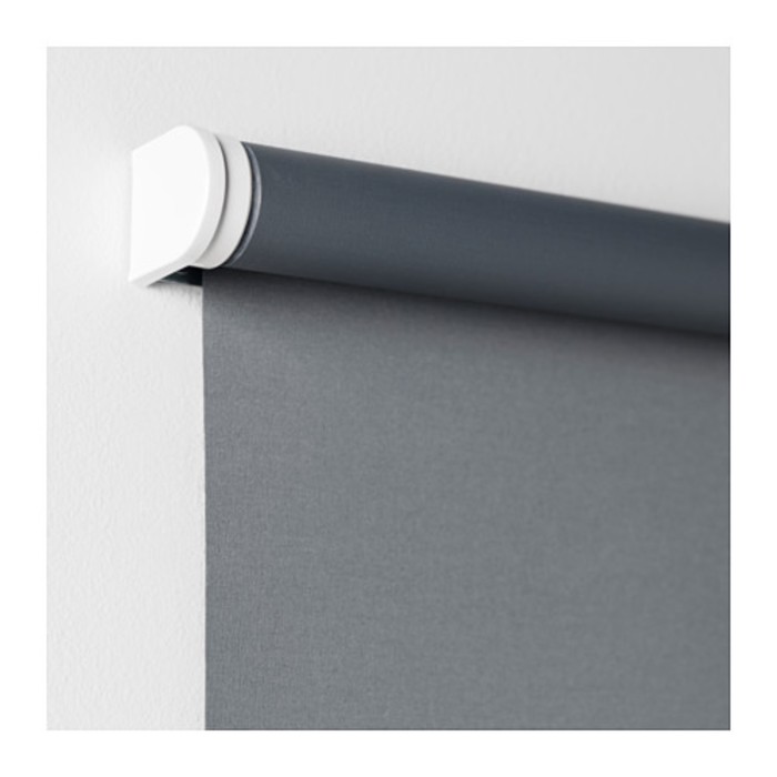 Штора рулонная ТУППЛЮР, размер 120х195 см, цвет серый