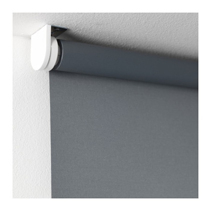 Штора рулонная ТУППЛЮР, размер 120х195 см, цвет серый