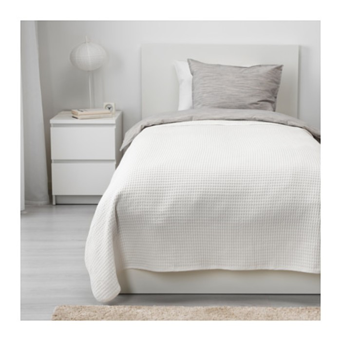 Покрывало ВОРЕЛЬД, размер 150х250 см, цвет белый