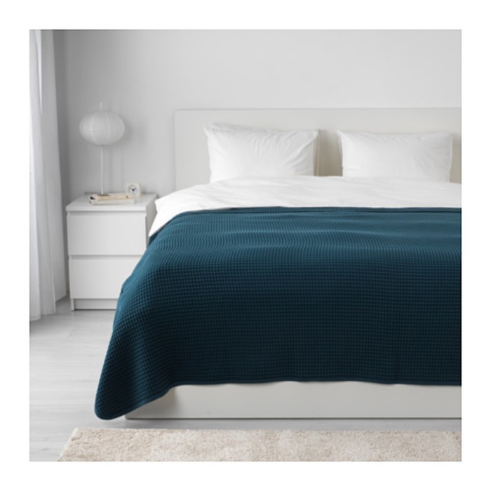 Покрывало ВОРЕЛЬД, размер 230х250 см, цвет тёмно-синий