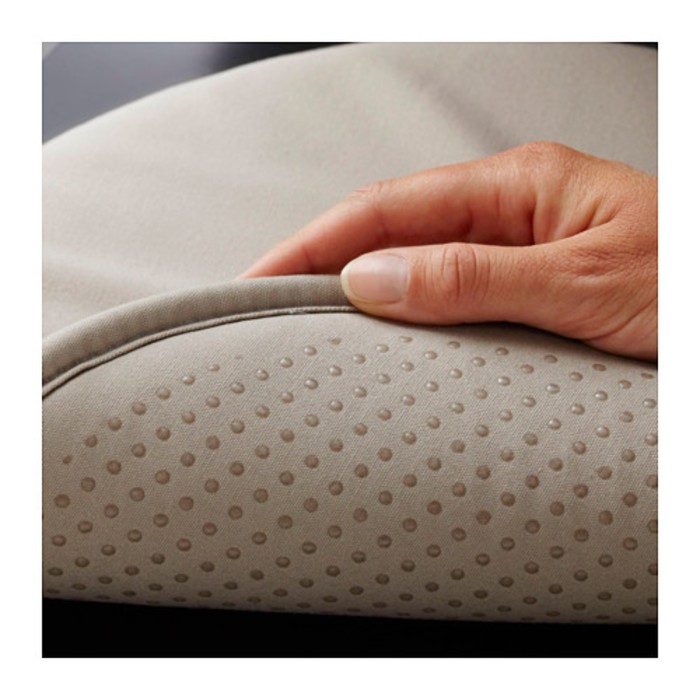 Подушка на стул ЦИЛЛА, диаметр 34 см, цвет серый