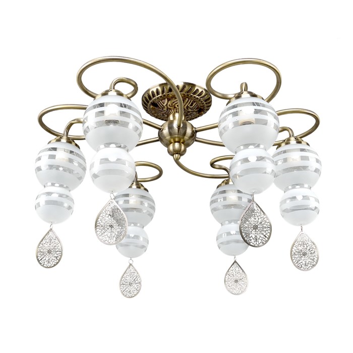 Люстра "Тесси" 5 ламп E14 40Вт античная бронза 53х53х38,5 см.