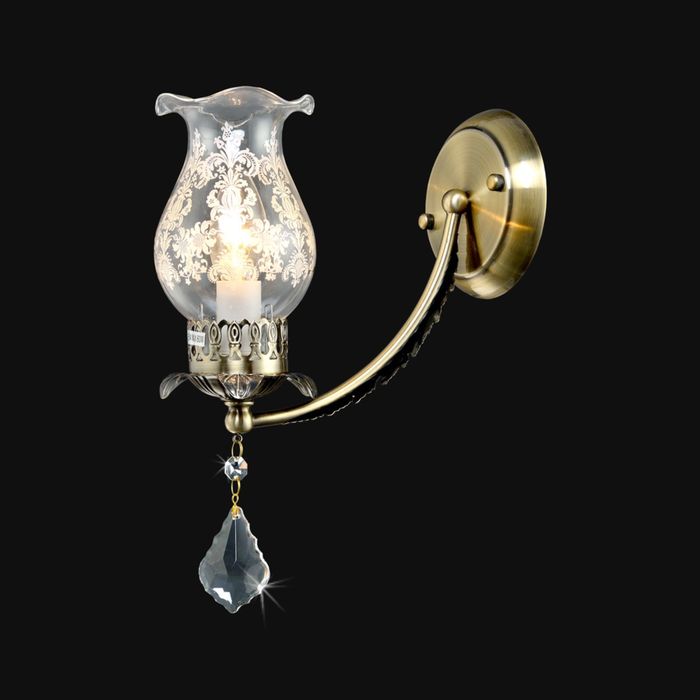 Бра "Сабрина" 1 лампа Е14 античная бронза 12х30,5х23