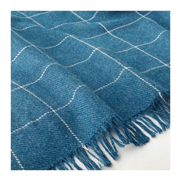 Плед ВОРКРАГЕ, размер 110х170 см, цвет синий