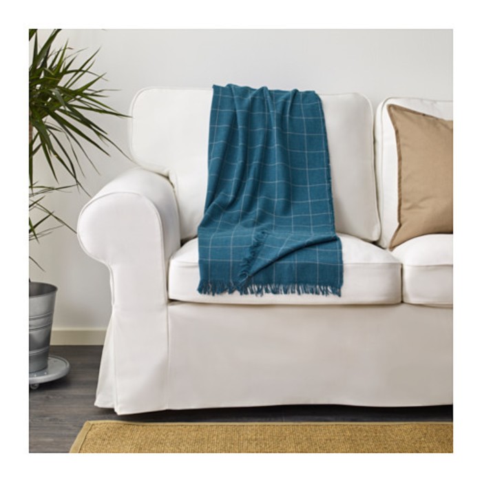 Плед ВОРКРАГЕ, размер 110х170 см, цвет синий