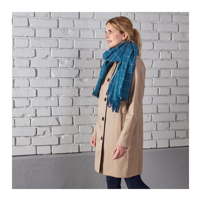 Плед ВОРКРАГЕ, размер 110х170 см, цвет синий