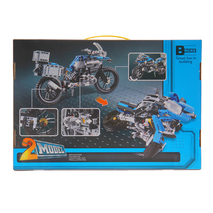 Конструктор техникс «Мотоцикл», 2 варианта сборки, 603 детали