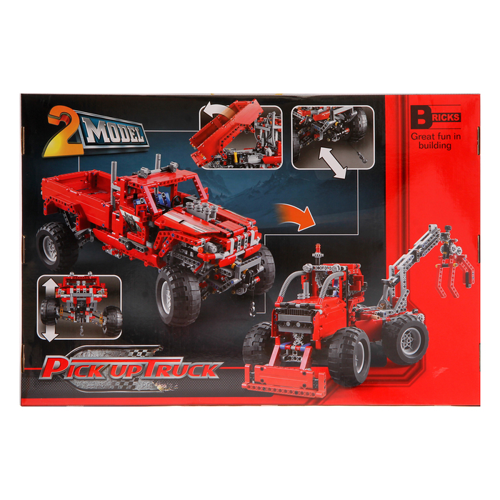 Конструктор техникс «Пикап БИГФУТ», 2 варианта сборки, 1063 детали