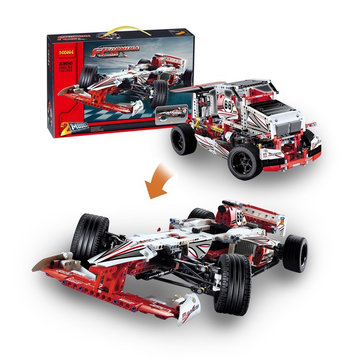 Конструктор техникс «Гоночный автомобиль», 2 варианта сборки, 1141 деталей