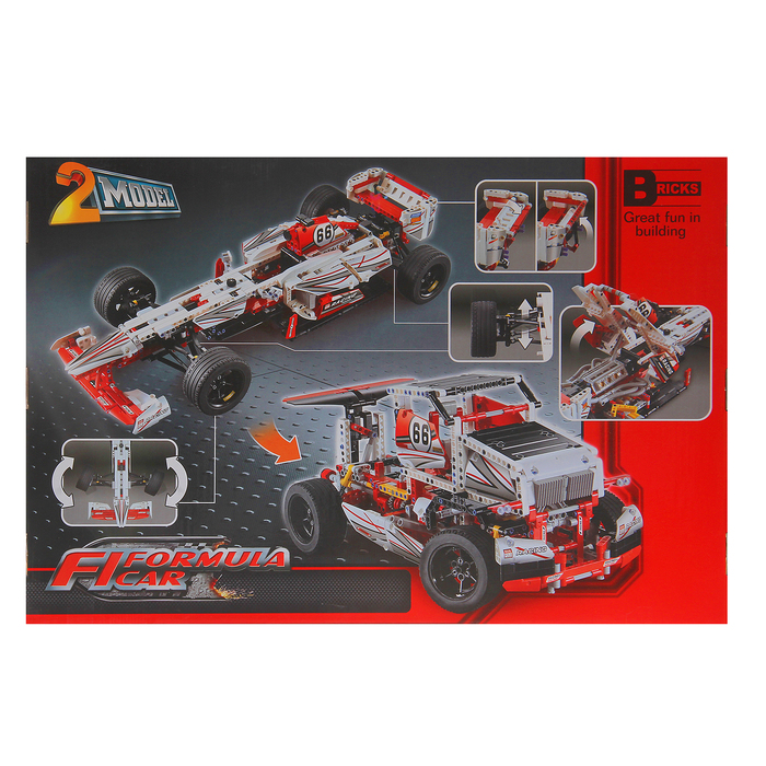Конструктор техникс «Гоночный автомобиль», 2 варианта сборки, 1141 деталей