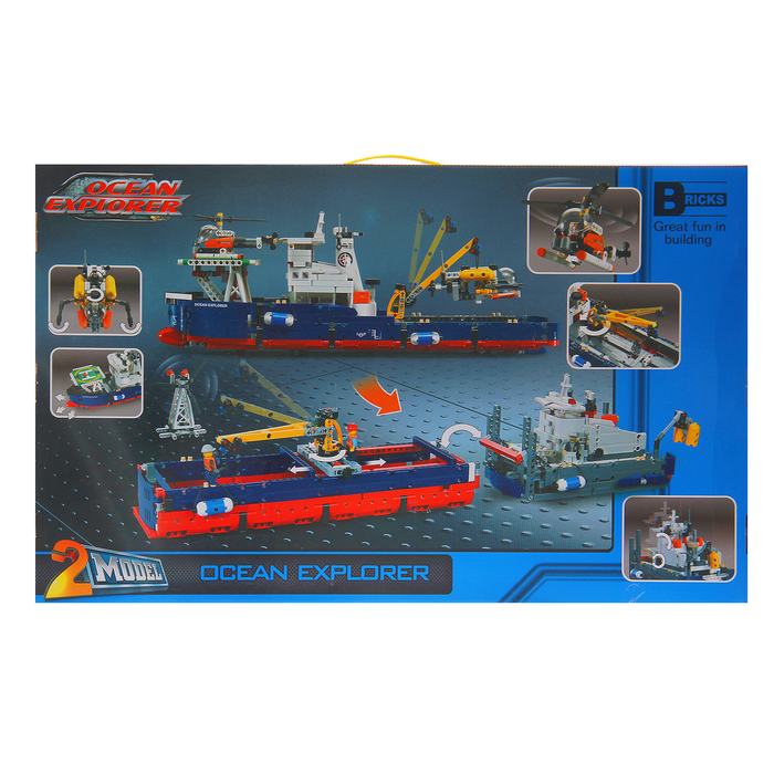 Конструктор техникс «Морские суда», 2 варианта сборки, 1342 детали