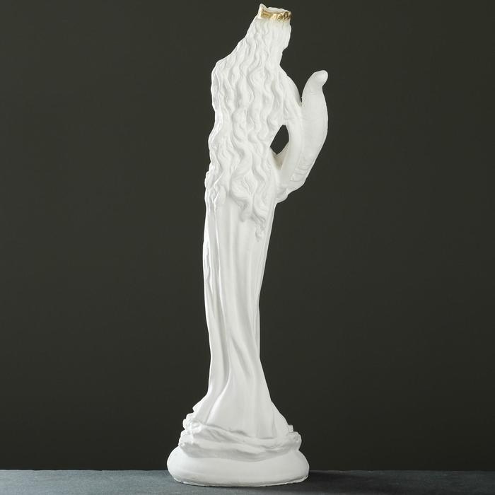 Фигура "Фортуна" большая, белое золото 50 ×17×12см