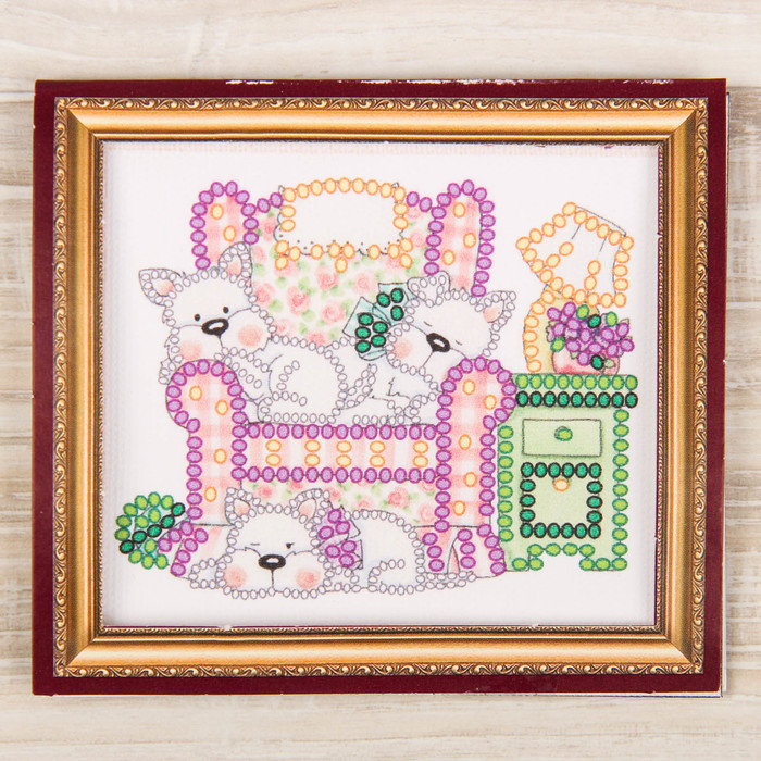 Набор для вышивки магнита бисером "Дружная компания"