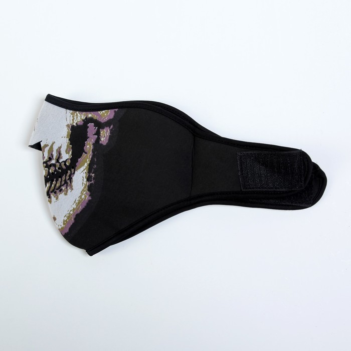 Маска теплая для езды на мототехнике, на липучке, короткая