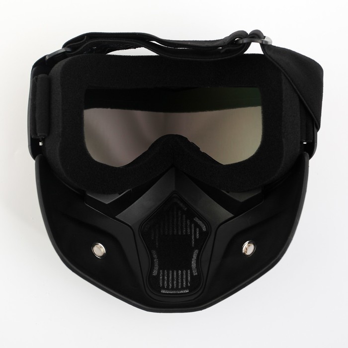 Очки-маска для езды на мототехнике, оранжевые