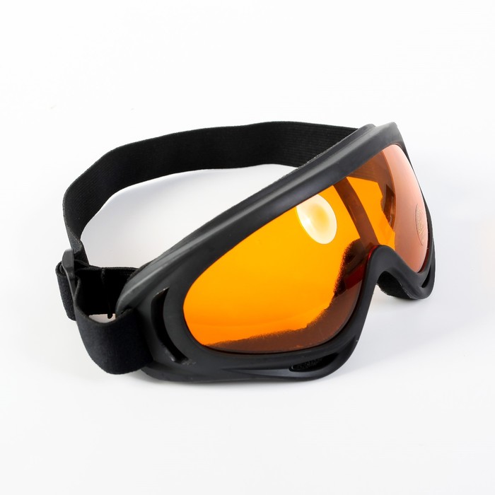 Очки для езды на мототехнике, оранжевые