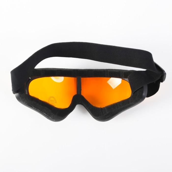 Очки для езды на мототехнике, оранжевые