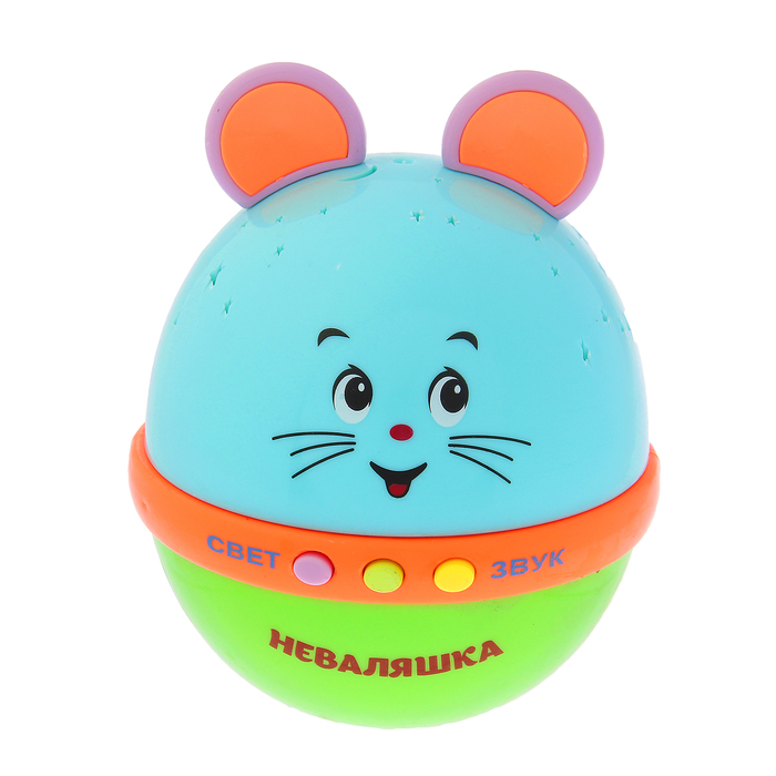Неваляшка «Мышка», русская озвучка, световые эффекты, МИКС