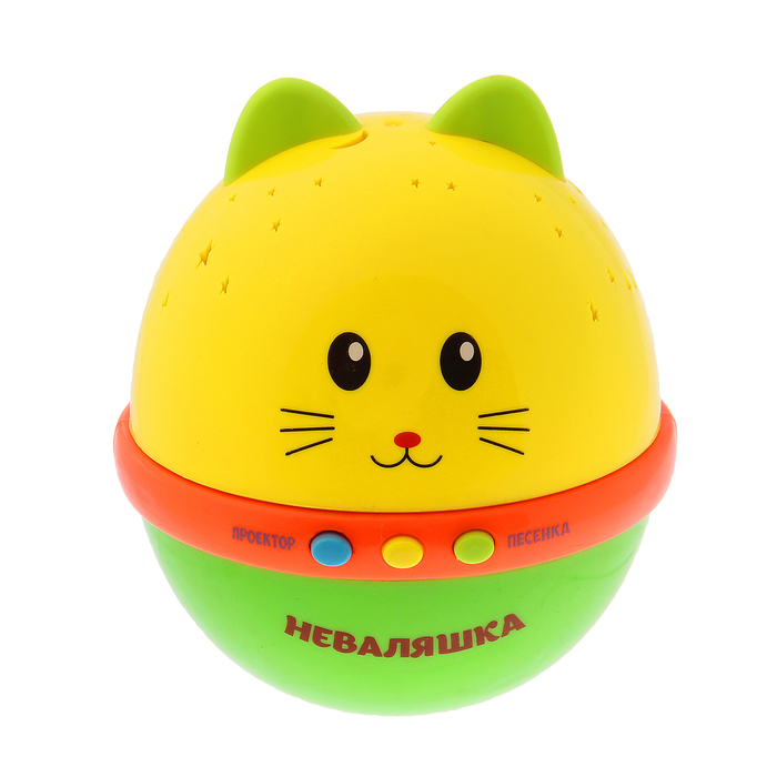 Неваляшка «Котик», русская озвучка, световые эффекты, МИКС