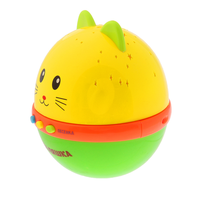 Неваляшка «Котик», русская озвучка, световые эффекты, МИКС