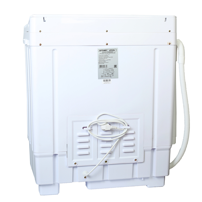 Стиральная машина Optima МСП-50СТ , п/автомат, до 5.0 кг, 1350 об/мин, белое стекло, пузыр