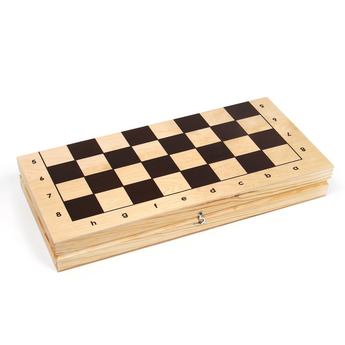 Шахматы гроссмейстерские (доска дерево 43х43 см, фигуры дерево, король h=9 см) )
