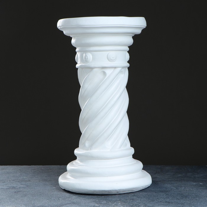 Колонна "Крученая" белая, 54см