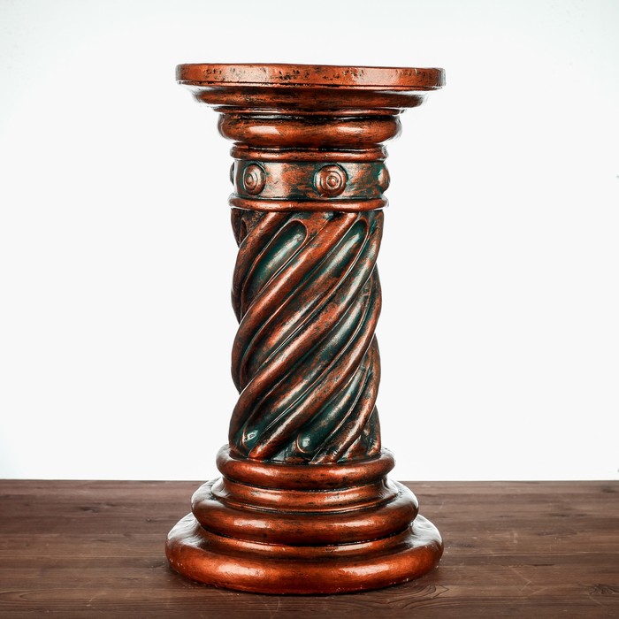 Колонна "Крученая" медная, 54см