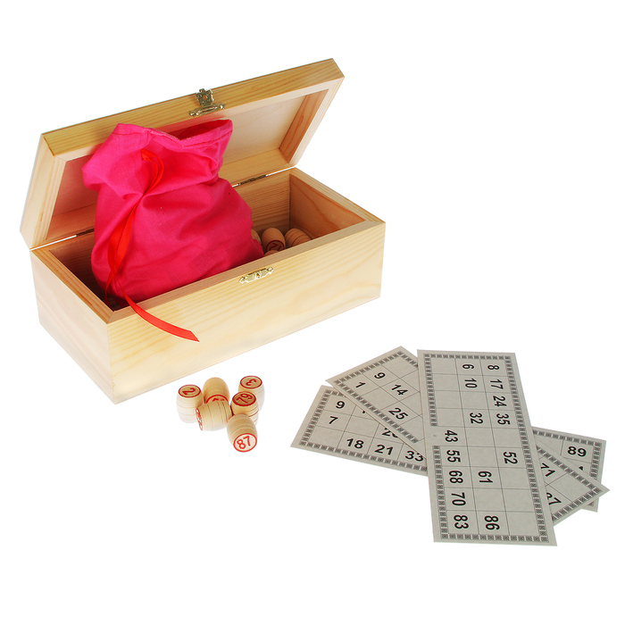 Лото Русское "Подарочное", шкатулка с замочком
