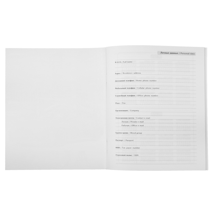 Ежедневник недатированный А5, 48 листов на скрепке "Офисный стиль-10", мягкая обложка, матовая ламинация