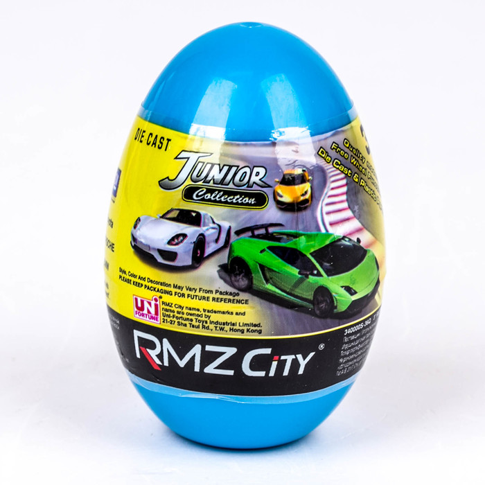 Машина металлическая в яйце, 9 моделей, масштаб 1:64, МИКС