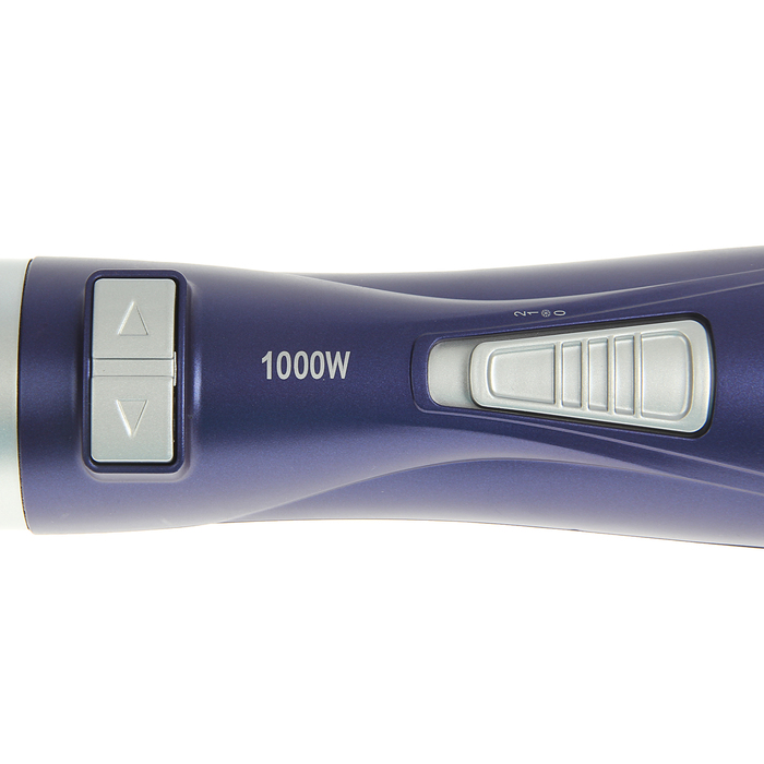 Фен-щетка Polaris PHS 1002 (Polaris), 1000 Вт, 2 насадки, вращение, синий