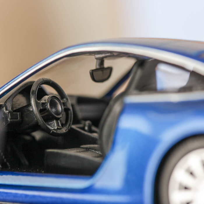 Машина металлическая Porsche 911 Carrera S, масштаб 1:32, инерционная, цвет синий металлик