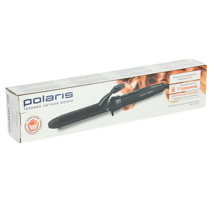 Плойка PHS 2525K , для моделирования (POLARIS), черный, 25 Вт, d=25 мм, керамика