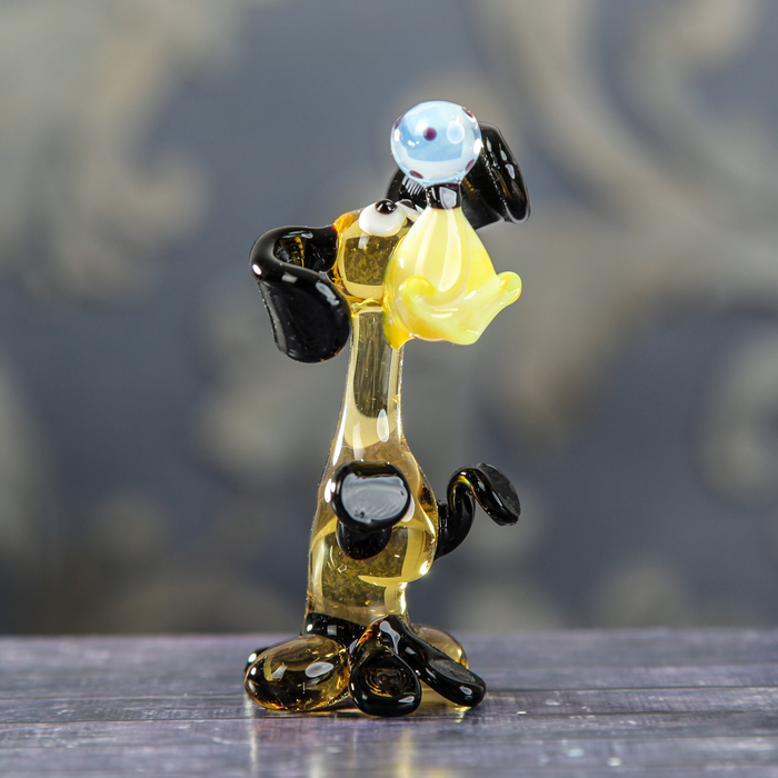 Сувенир из стекла средняя собака "Арчи", 4,5 х 5,3 х 9 см