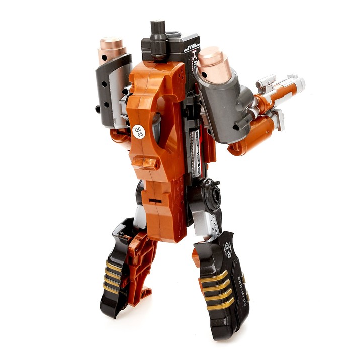 Робот-трансформер "Суперпушка", трансформируется в пистолет, стреляет мягкими пулями