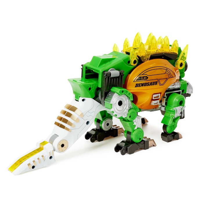 Робот-трансформер STEGOSAURUS, трансформируется в бластер и стреляет мягкими пулями