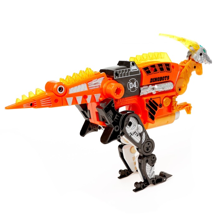 Робот-трансформер VELOCIRAPTOR, трансформируется в бластер и стреляет мягкими пулями